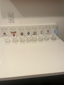 Set of 8 German Brewery Pilsner Beer Glasses