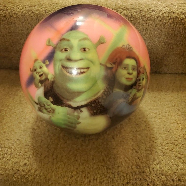 Dream Works Sherk ,Fiona And Kids Bowling BALL 10LBS
