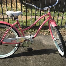 Vintage pink cruiser