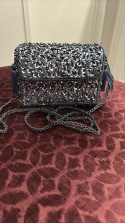 Beautiful Vintage Beaded Crossbody Evening Mini Bag . See Pictures. 