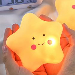 NEW Cute Adorable Star Shaped Kid Baby Night Light Toy Gift 3.9"