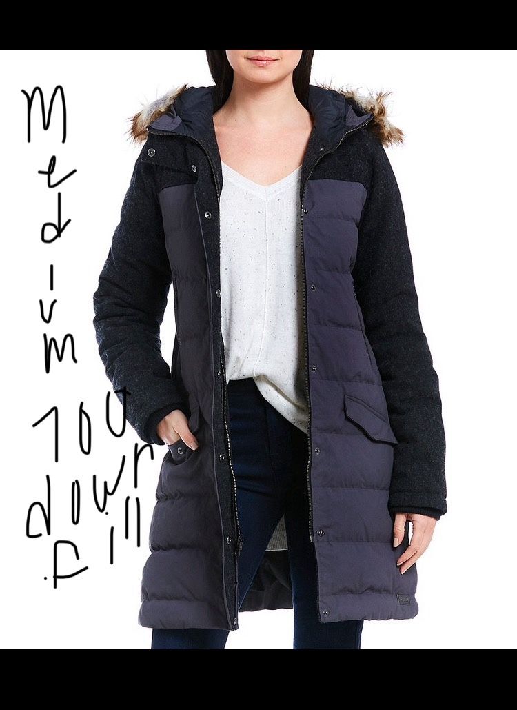 READ AD B4 Messaging! NEW Women’s SOREL Parka 700 fill goose Down winter snow jacket coat size medium navy black grey woman’s women woman