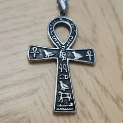Ancient Egyptian Ankh Cross Pendant  Stainless Steel