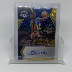 Jason Richardson GOLD /10 AUTO Panini Mosaic Golden State Warriors 
