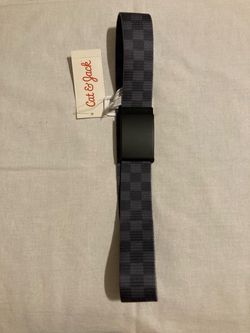 Boys Size Medium 8/10 Belt New With Tags Grey And Black