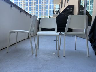 IKEA TEODORES Chair, white (3)