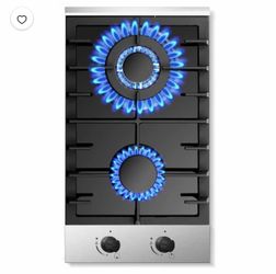 12 Inch Gas Cooktop - Stainless Steel