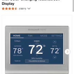 Wi-Fi Smart Color 7-Day Programmable Smart Thermostat with Color-Changing Touchscreen Display