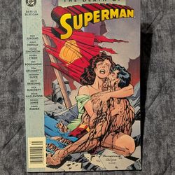 Superman 75 (1993) Newsstand Edition Death of Superman Doomsday Key 1st Print