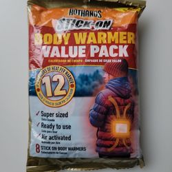 Hothands Stick-On Body Warmer Value Pack - 8 Count