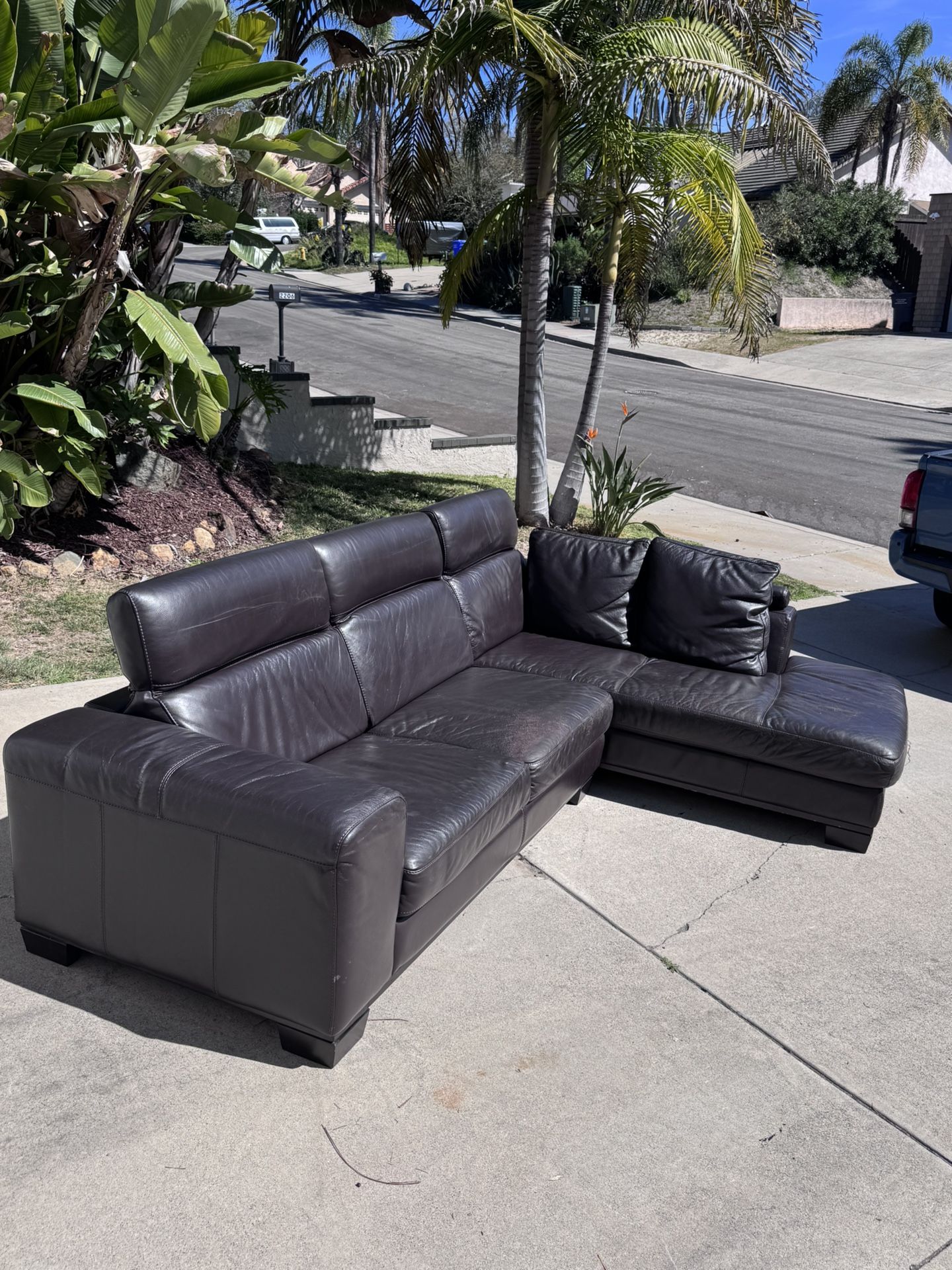 L Shaped leather Couch