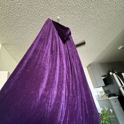 Purple Velvet Cape 