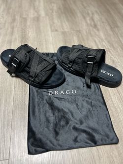 New Draco Black Reflective slides sz. 11-12