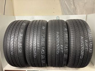 Set 4 tires 285 45 21 Bridgestone alenza sport as Run flat