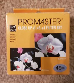 Promaster 49mm Closeup Filter set +1 +2 and +4