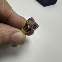 14kt Yellow Gold Custom Cut Ametrine Ring