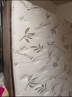 Bed mattress and frame