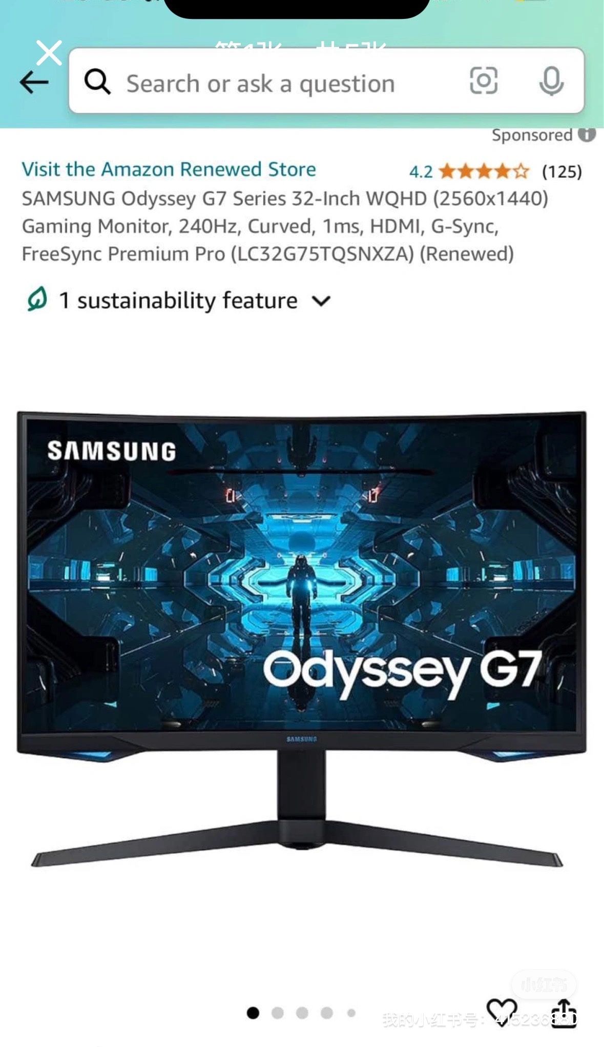 Samsung Odyssey G7 Monitor 240hz Refresh Rate