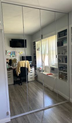 Custom closet mirrors