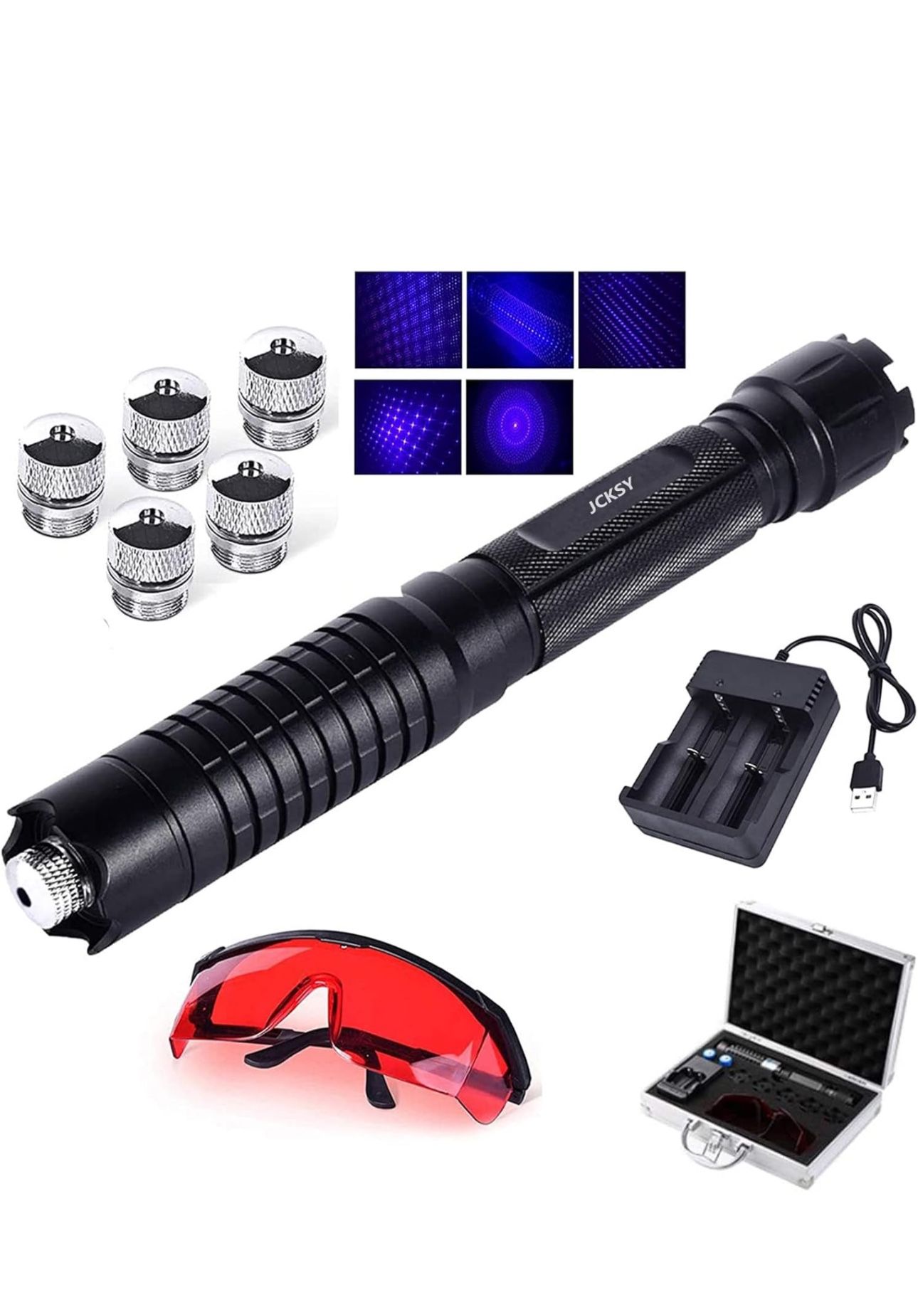 JCKSY Laser Pointer With Case and Accessories New !!!