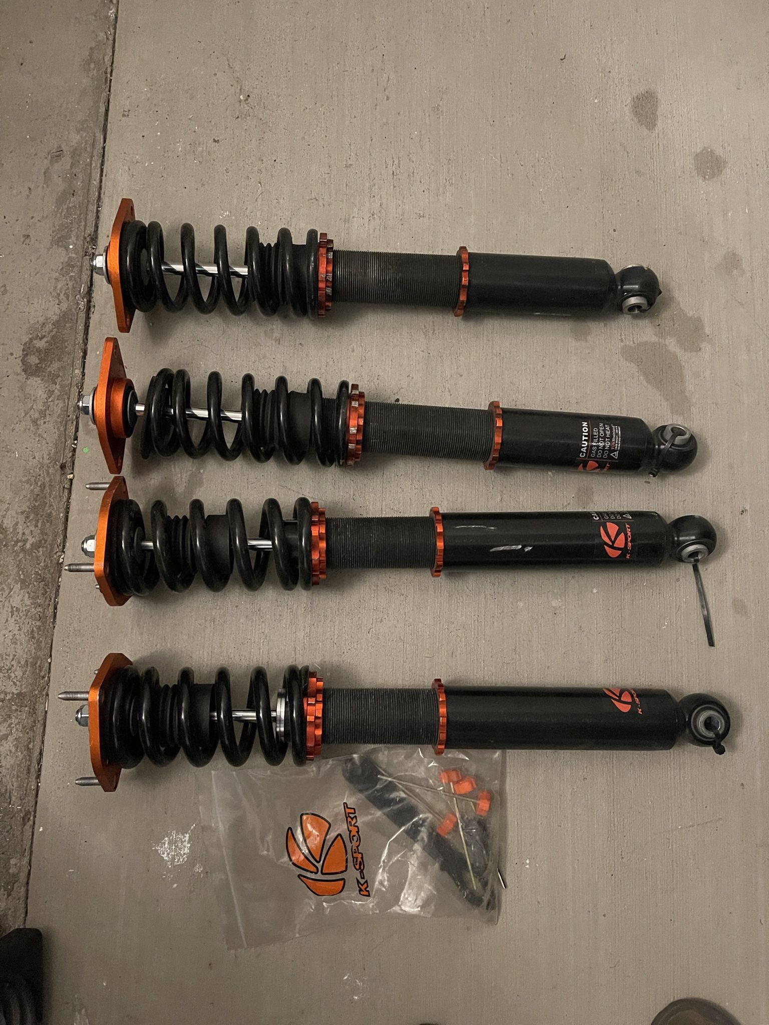 Ksport Coilovers - 08-13 Infiniti G37 Coupe/Sedan RWD (True Rear)