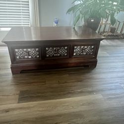 Coffee Table for Living Room,Wood Coffee Table with Storage,