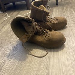 Military Navy Brown Boots