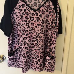 Women’s Medical Scrub Top Plus Size 