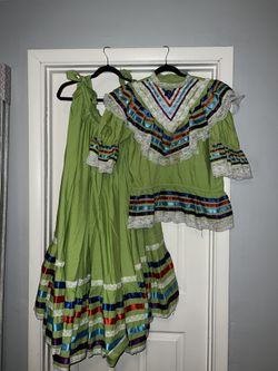 Green Folklórico Dress