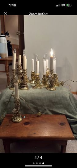 Vintage Candle Lamps 