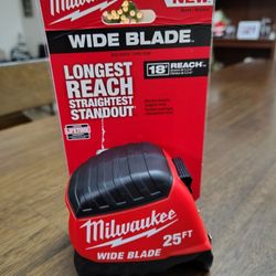 Milwaukee
25 ft. Wide Blade Tape Measure With 18 ft. Reach