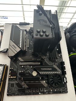 Ryzen 9 3900x, MSI Tomahawk X570 mobo, CM cooler