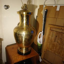 1960's  KOVACS  HAMMERED BRASS  URN  Table LAMP