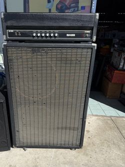 Yamaha B-100 Bass Head & 2x15 Cab