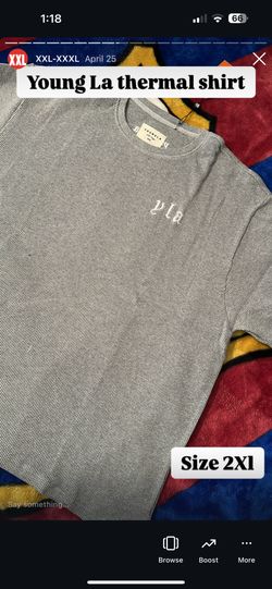YOUNG LA THERMAL SHIRT SIZE 2Xl 