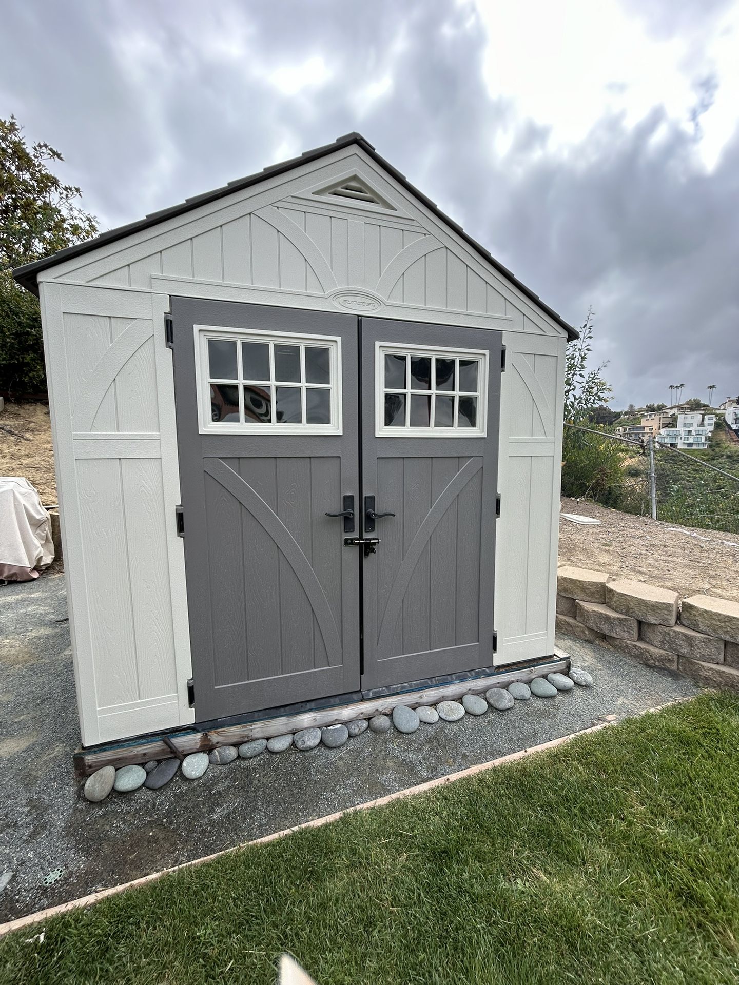 Suncast 8' x 10' Heavy-Duty Resin Tremont Storage Shed