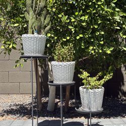 3 Tiered Plant+pots+stand