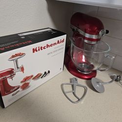 KitchenAid 5QT 325w Mixer With Glass Bowl And Attachments 