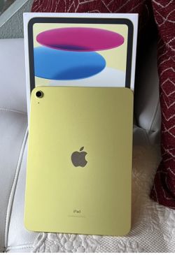 NEW iPad 256GB,10th Generation,10.9”,Wi Fi,Space Yellow SALE. $470 🤗