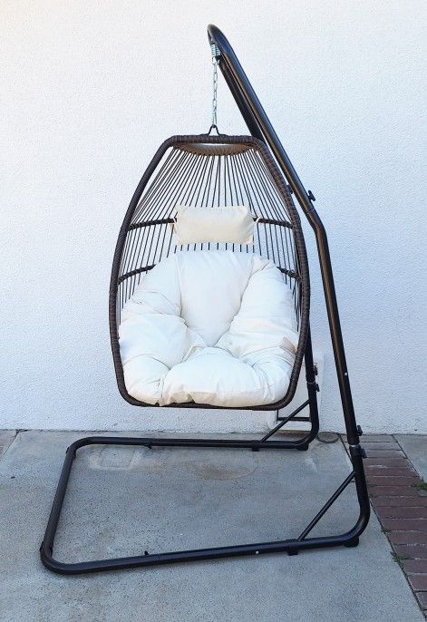 Adjustable Hammock Chair Stand Hammock Hanging Chair Stand Swing Chair Stand for Indoor/Outdoor Patio Yard