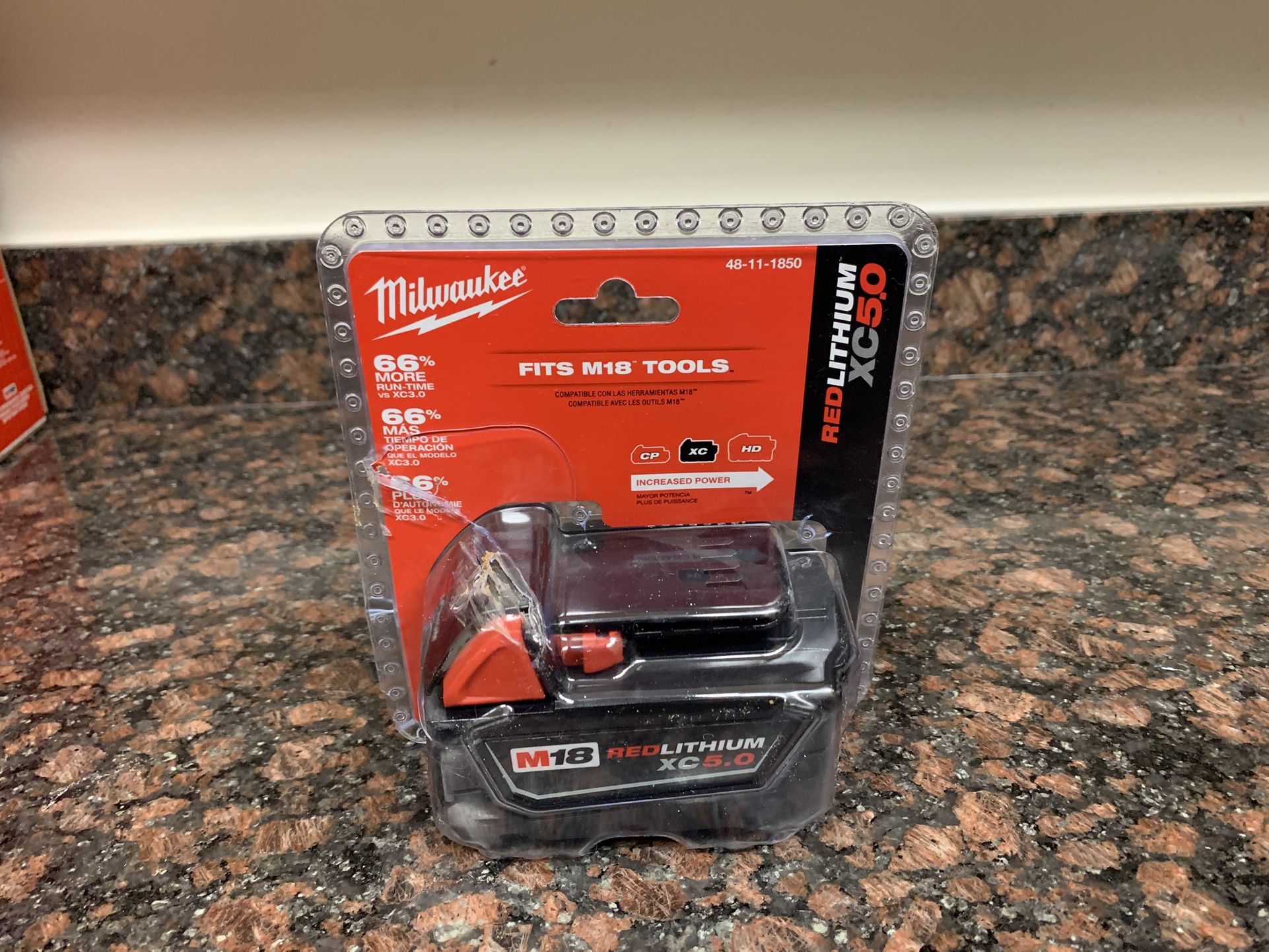 Milwaukee 5.0 Battery 18v