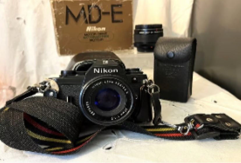 Nikon Lens Series EM 50mm 1:1.8 LOT W/ MDE Motor Drive SS-10 Flash & Kiron MC7 T