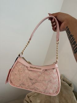 Powder blush transparently juicy shoulder bag
