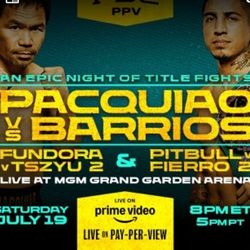 Pacquiao vs. Barrios @ MGM Grand 7/19/25