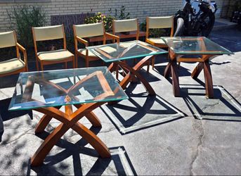 Glass coffee side tables USED - $20 each