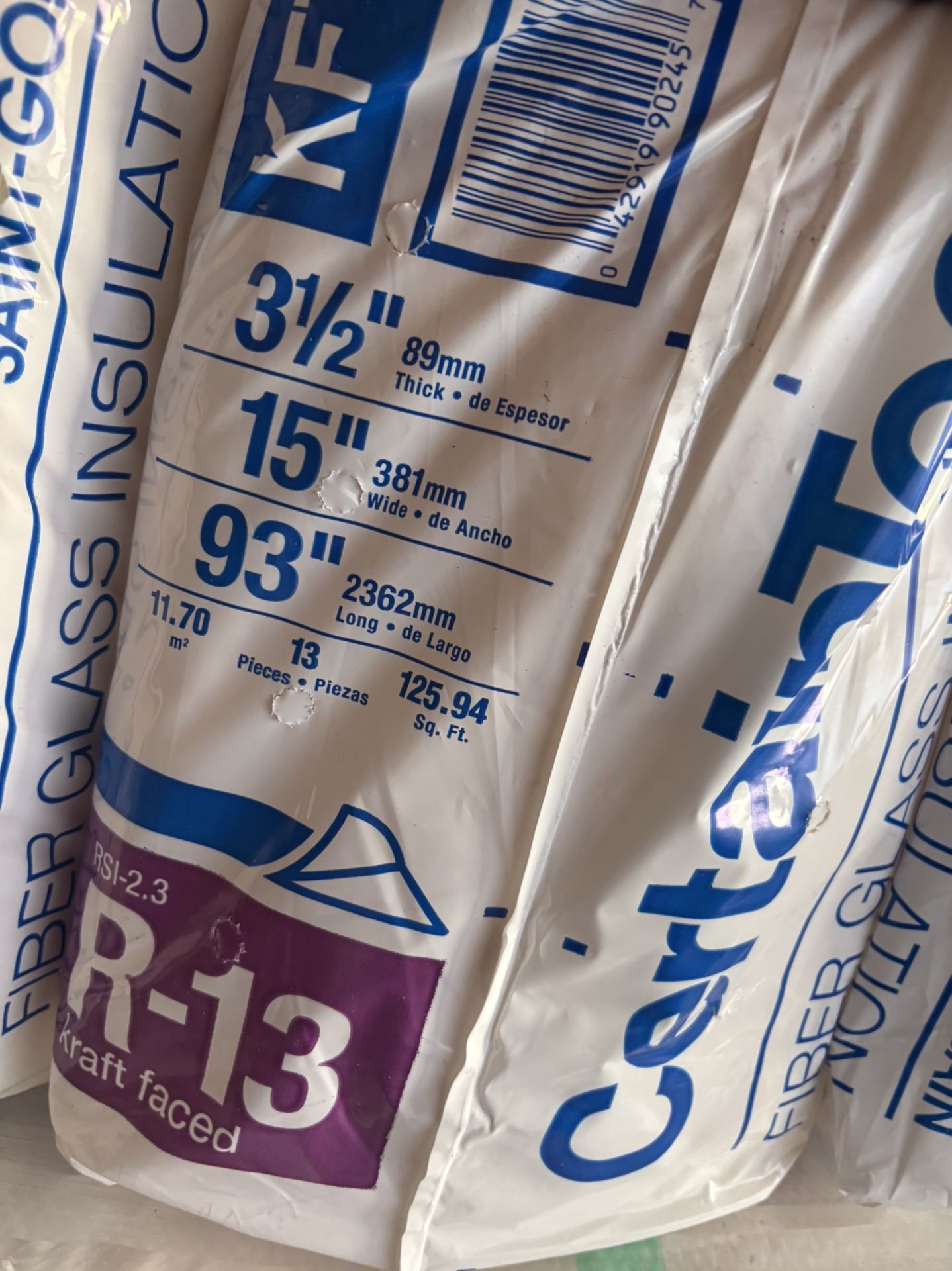 R13 Faced Insulation