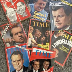 95+ Time And Newsweek Magazines Mostly From 1960's And 1970's