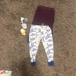 2t Baby Boy Pajama Pants W 4 Socks 