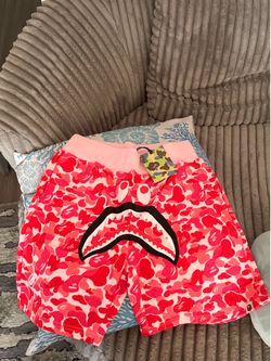 Pink bape shorts