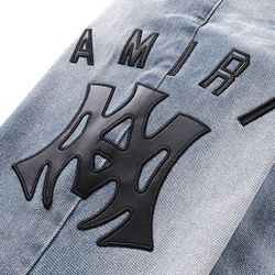 Blue Logo Amiri Jeans All Sizes